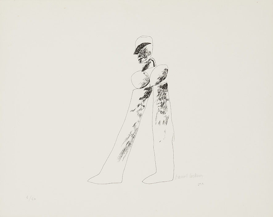David Hockney walking man