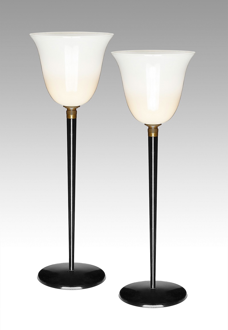 Paar Art Deco Tischlampen