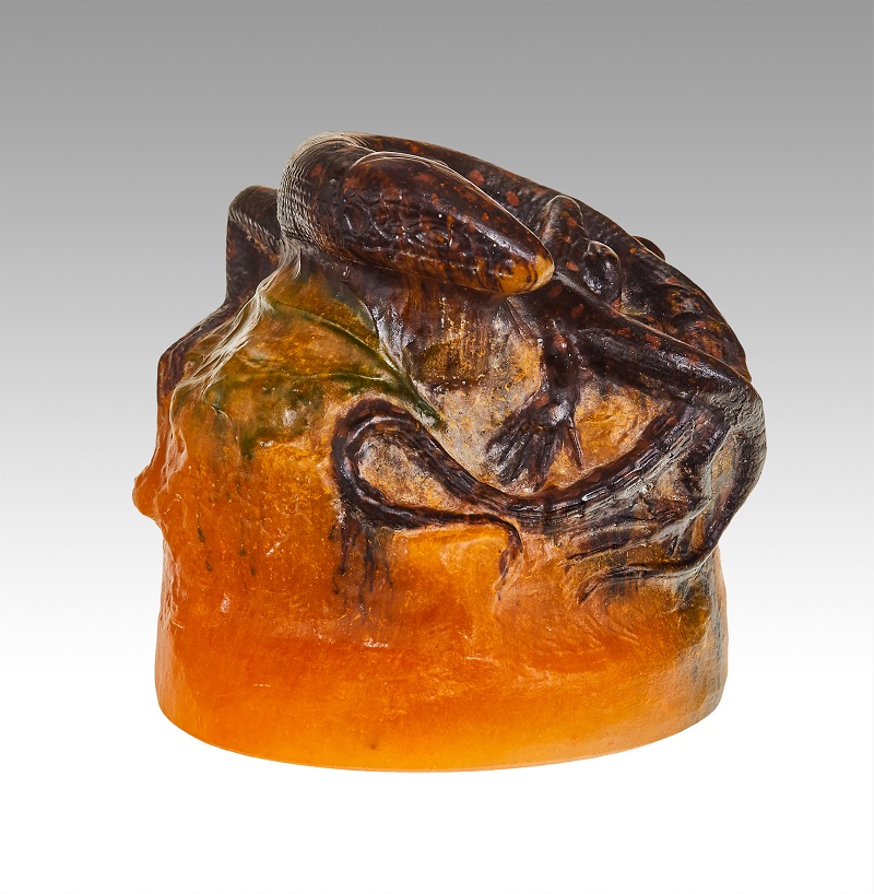 Pate de verre eidechse